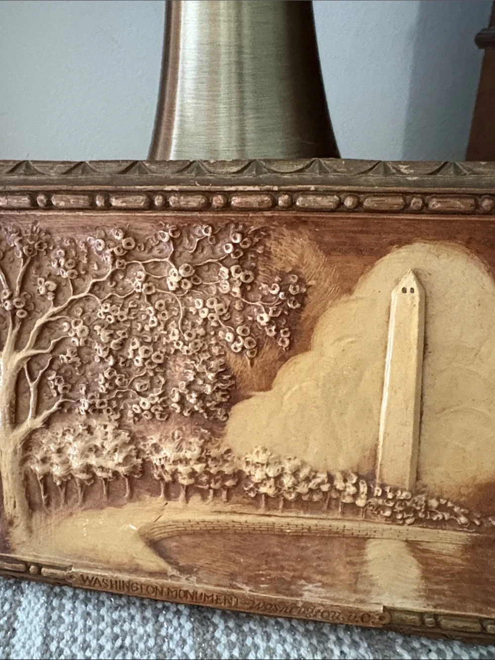 VTG Relief Carving of Washington Monument - Picture 2 of 4